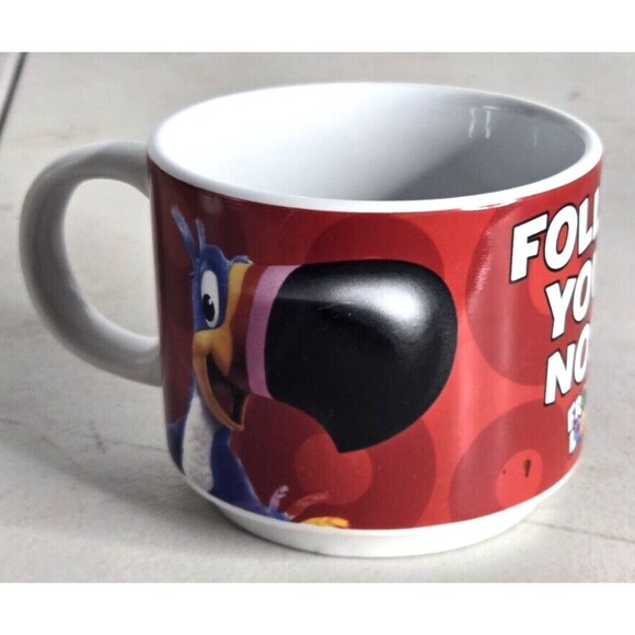Kellogg's Fruit Loops Coffee Mug Cup Follow Your Nose Toucan Sam Cereal - Picture 1 of 4